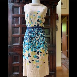 Boden cotton dress back zip size 4L